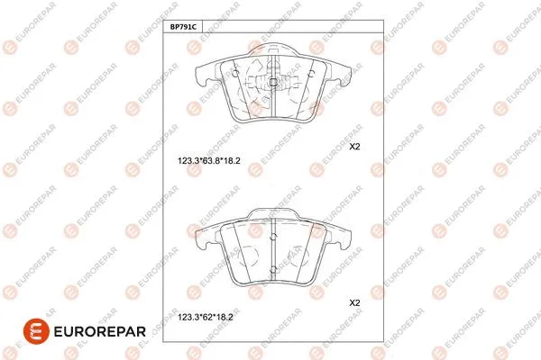 Brake Pad Set, disc brake (1681260380)