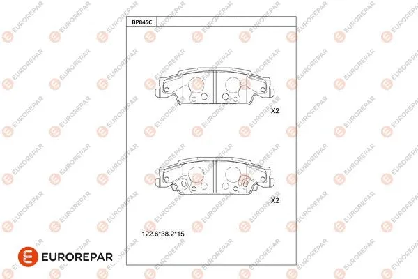 Brake Pad Set, disc brake (1681259180)