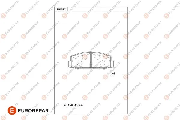 Brake Pad Set, disc brake (1677812780)