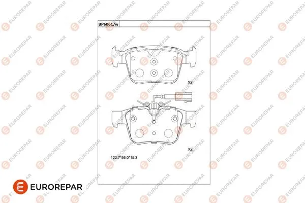 Brake Pad Set, disc brake (1681264980)