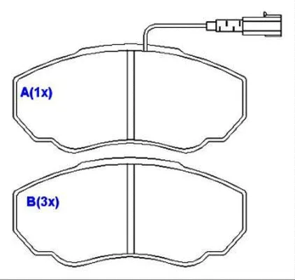 Brake Pad Set, disc brake (1636484780)