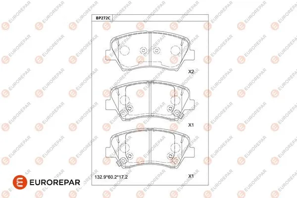 Brake Pad Set, disc brake (1681211180)