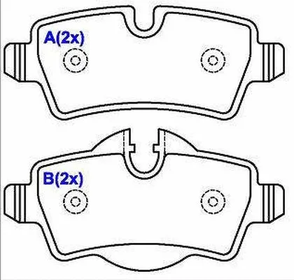 Brake Pad Set, disc brake (1643073480)