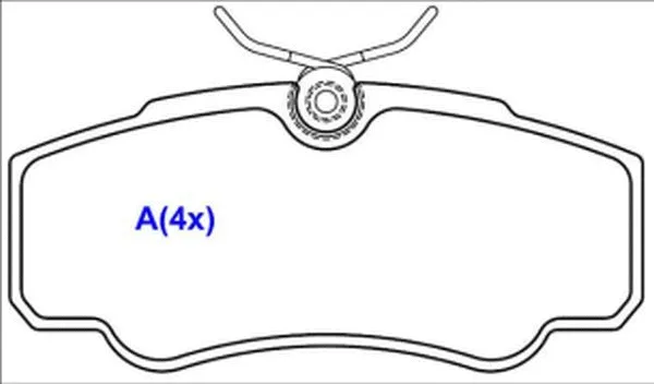 Brake Pad Set, disc brake (1643076480)