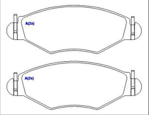 Brake Pad Set, disc brake (1635833280)