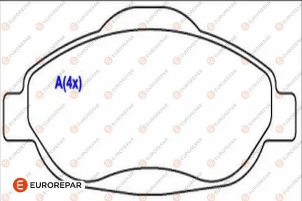 Brake Pad Set, disc brake (1686755280)