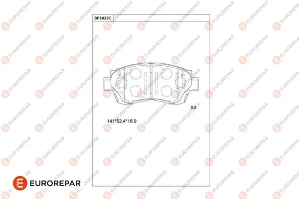 Brake Pad Set, disc brake (1681285080)