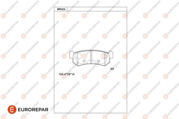 Brake Pad Set, disc brake (1681213680)