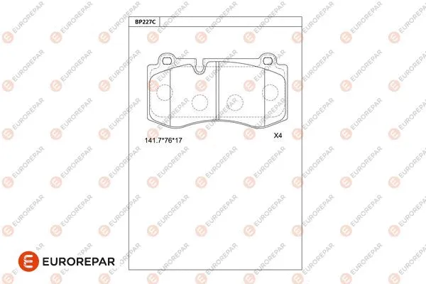 Brake Pad Set, disc brake (1681241180)