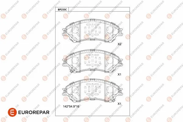 Brake Pad Set, disc brake (1681246480)