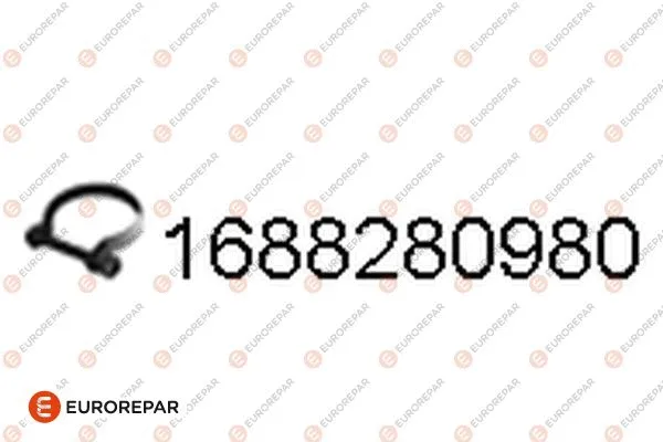 Clamping Piece, exhaust system (1688280980)
