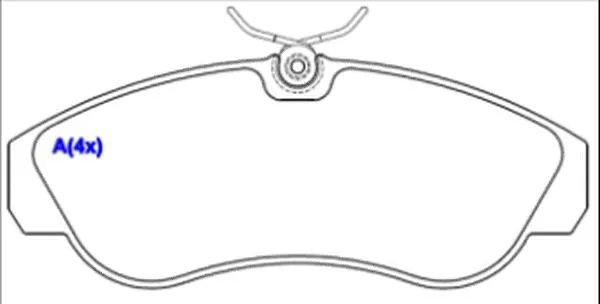 Brake Pad Set, disc brake (1643069480)