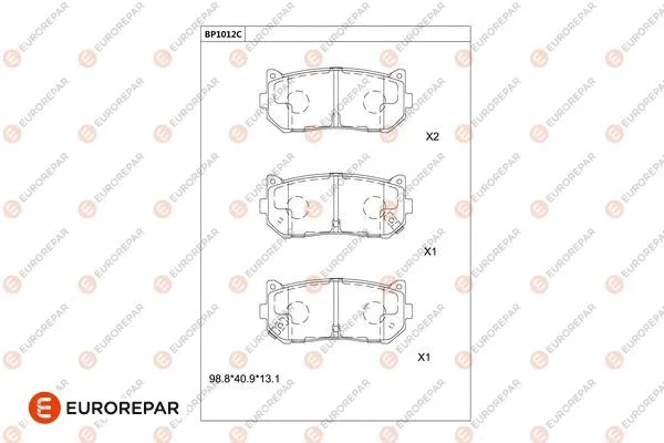 Brake Pad Set, disc brake (1681282080)