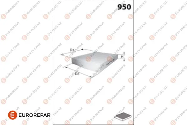 Filter, cabin air (1686259180)