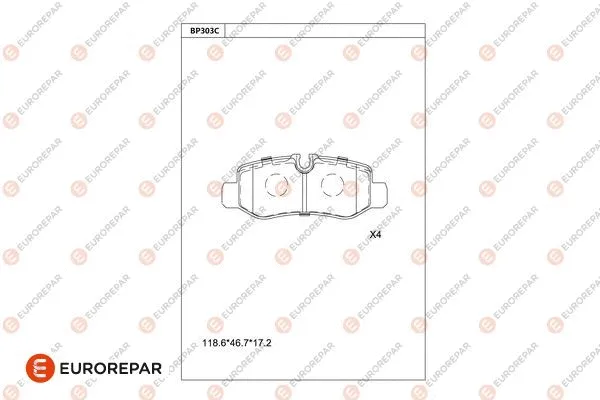 Brake Pad Set, disc brake (1681249480)