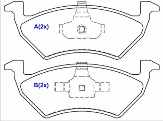 Brake Pad Set, disc brake (1643072880)