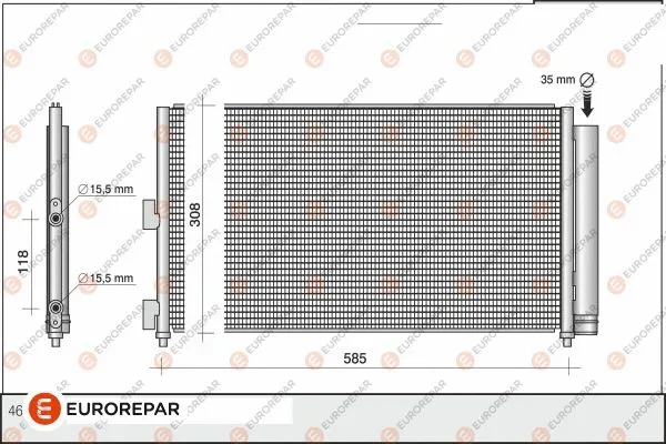 Condenser, air conditioning (1610159380)