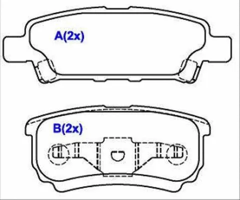 Brake Pad Set, disc brake (1643078080)