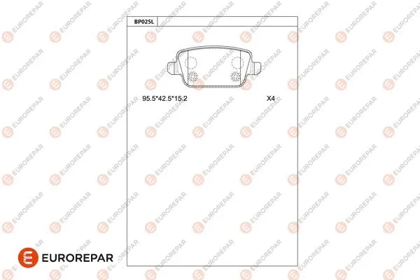 Brake Pad Set, disc brake (1681212980)