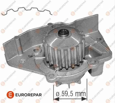 Water Pump, engine cooling (1637172280)