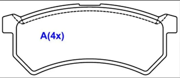 Brake Pad Set, disc brake (1643078780)