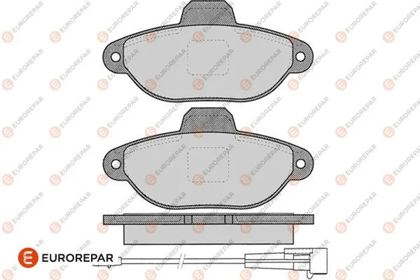 Brake Pad Set, disc brake (1619792280)