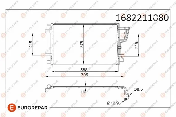 Condenser, air conditioning (1682211080)