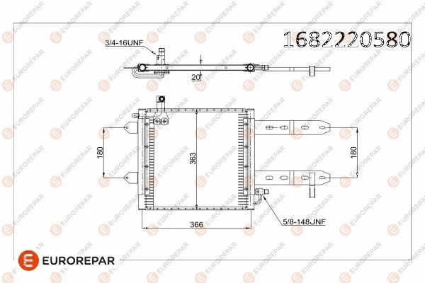 Condenser, air conditioning (1682220580)