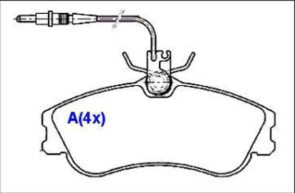 Brake Pad Set, disc brake (1636486180)