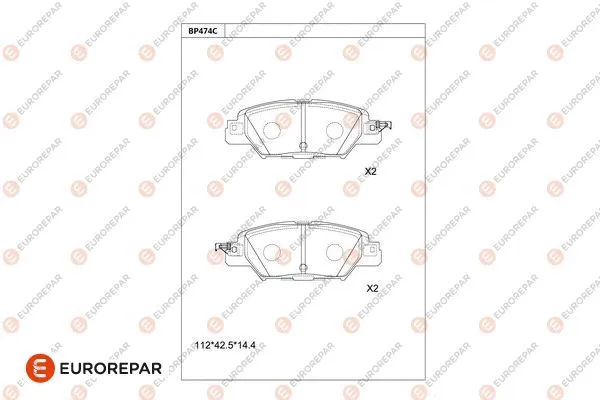 Brake Pad Set, disc brake (1681237280)