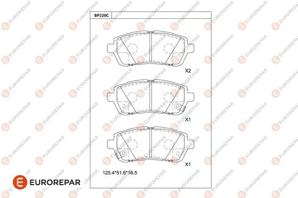 Brake Pad Set, disc brake (1681211980)