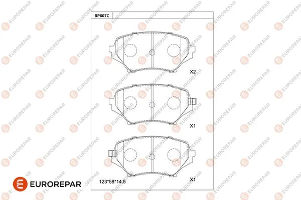 Brake Pad Set, disc brake (1681264780)