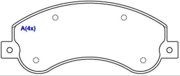 Brake Pad Set, disc brake (1643074280)