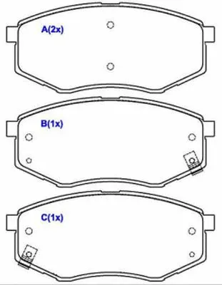 Brake Pad Set, disc brake (1643083780)