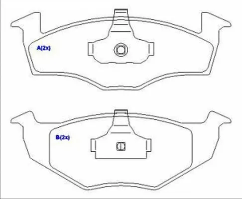 Brake Pad Set, disc brake (1636487180)