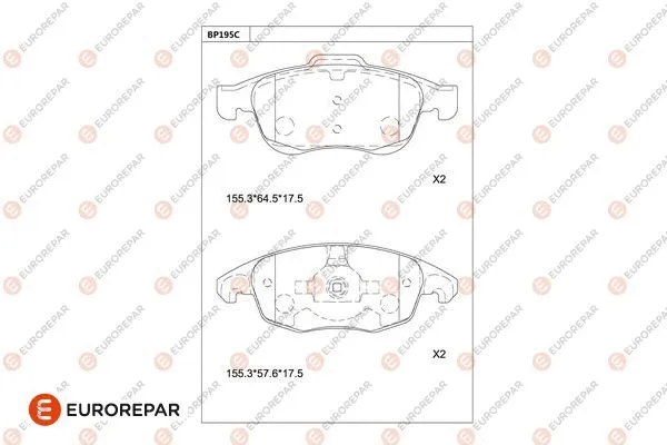 Brake Pad Set, disc brake (1681261080)