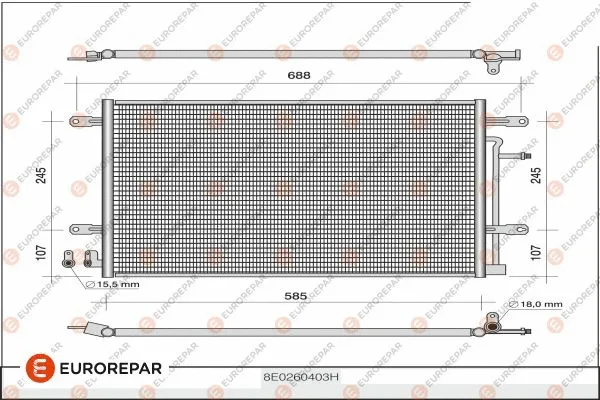 Condenser, air conditioning (1610160380)