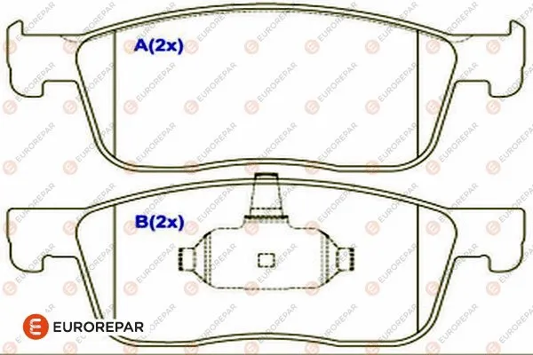 Brake Pad Set, disc brake (1686754680)