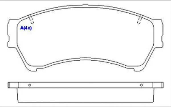 Brake Pad Set, disc brake (1643070080)