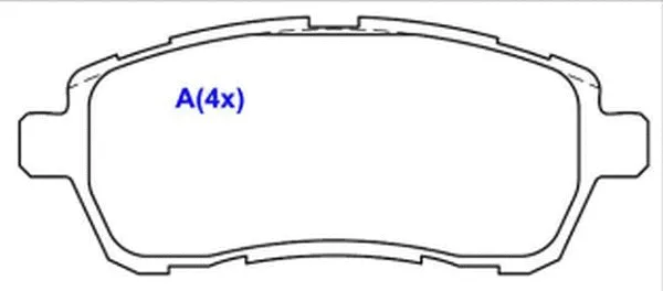 Brake Pad Set, disc brake (1643082180)