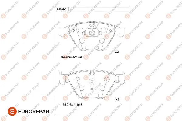 Brake Pad Set, disc brake (1681224080)