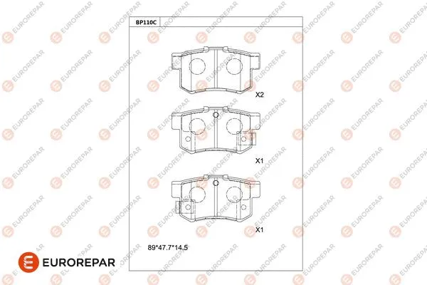 Brake Pad Set, disc brake (1681207180)