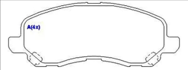 Brake Pad Set, disc brake (1643070480)