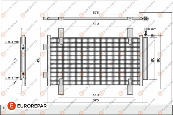 Condenser, air conditioning (1610161280)