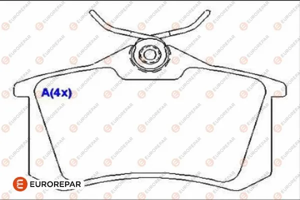 Brake Pad Set, disc brake (1686755080)