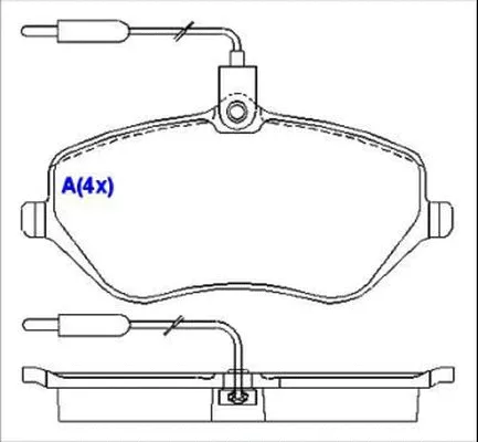 Brake Pad Set, disc brake (1643070780)