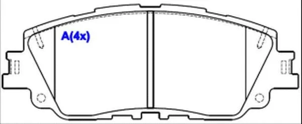 Brake Pad Set, disc brake (1643083380)