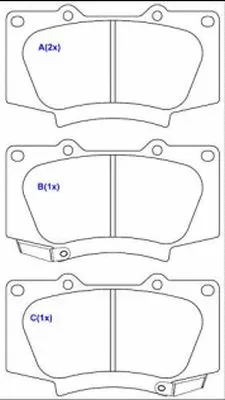 Brake Pad Set, disc brake (1643083280)