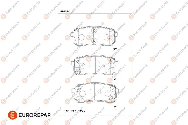 Brake Pad Set, disc brake (1681236180)