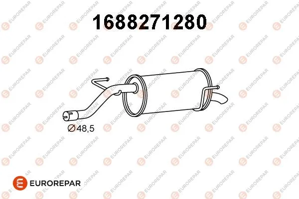 Rear Muffler (1688271280)